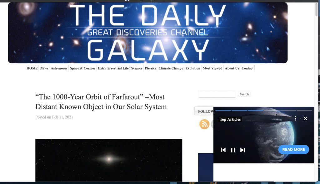 The Daily Galaxy